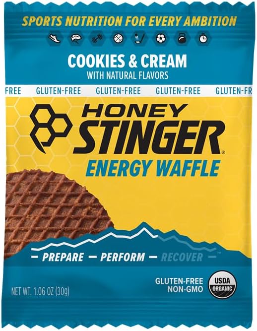 Honey Stinger - Cookies & Cream Gluten Free Organic Energy Waffle