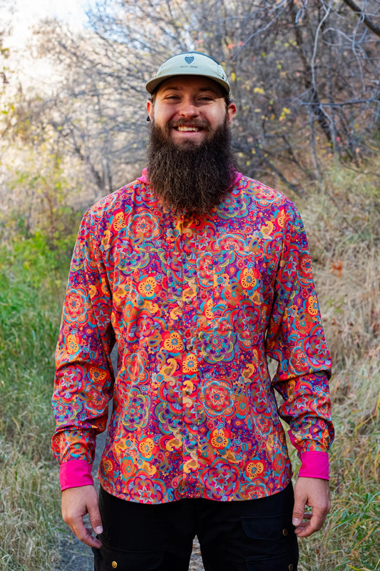 Jolly Gear - Triple Crown Button Down Long Sleeve - Kaleidoscope