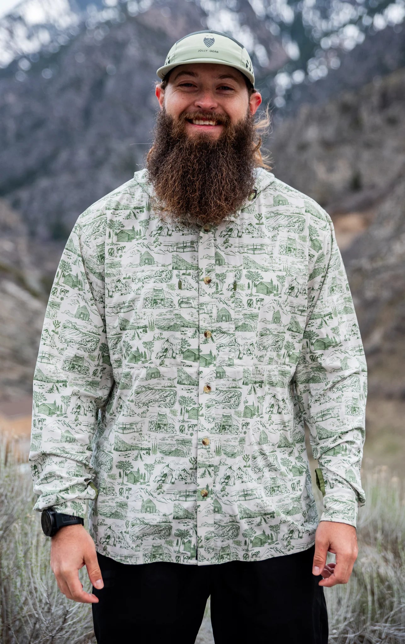 Jolly Gear - Triple Crown Button Down Long Sleeve  - Trail Madness