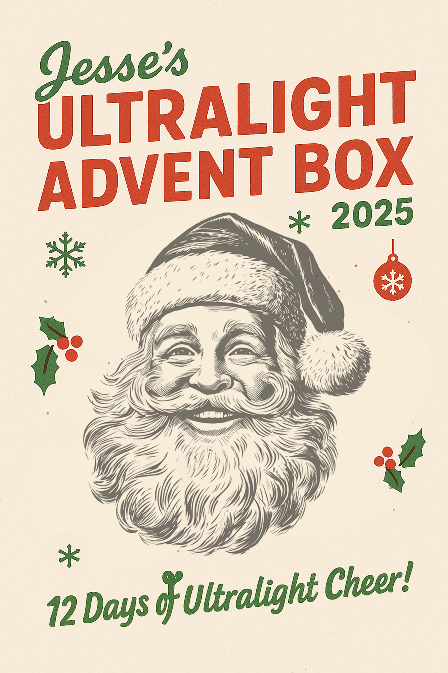 Jesse's 2025 Ultralight Advent Box (12 Days of Ultralight Cheer!) Pre-Sale Starts Oct 1