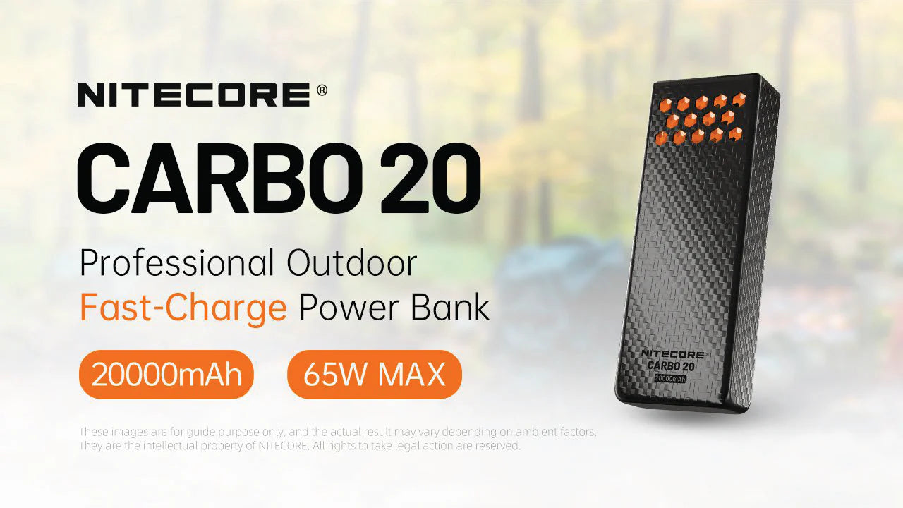 Nitecore - Carbo 20 20000mAh 65W Waterproof USB-C Power Bank