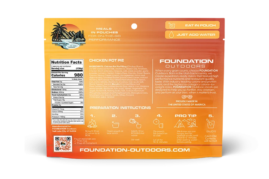 Foundation Outdoors - Chicken Pot Pie