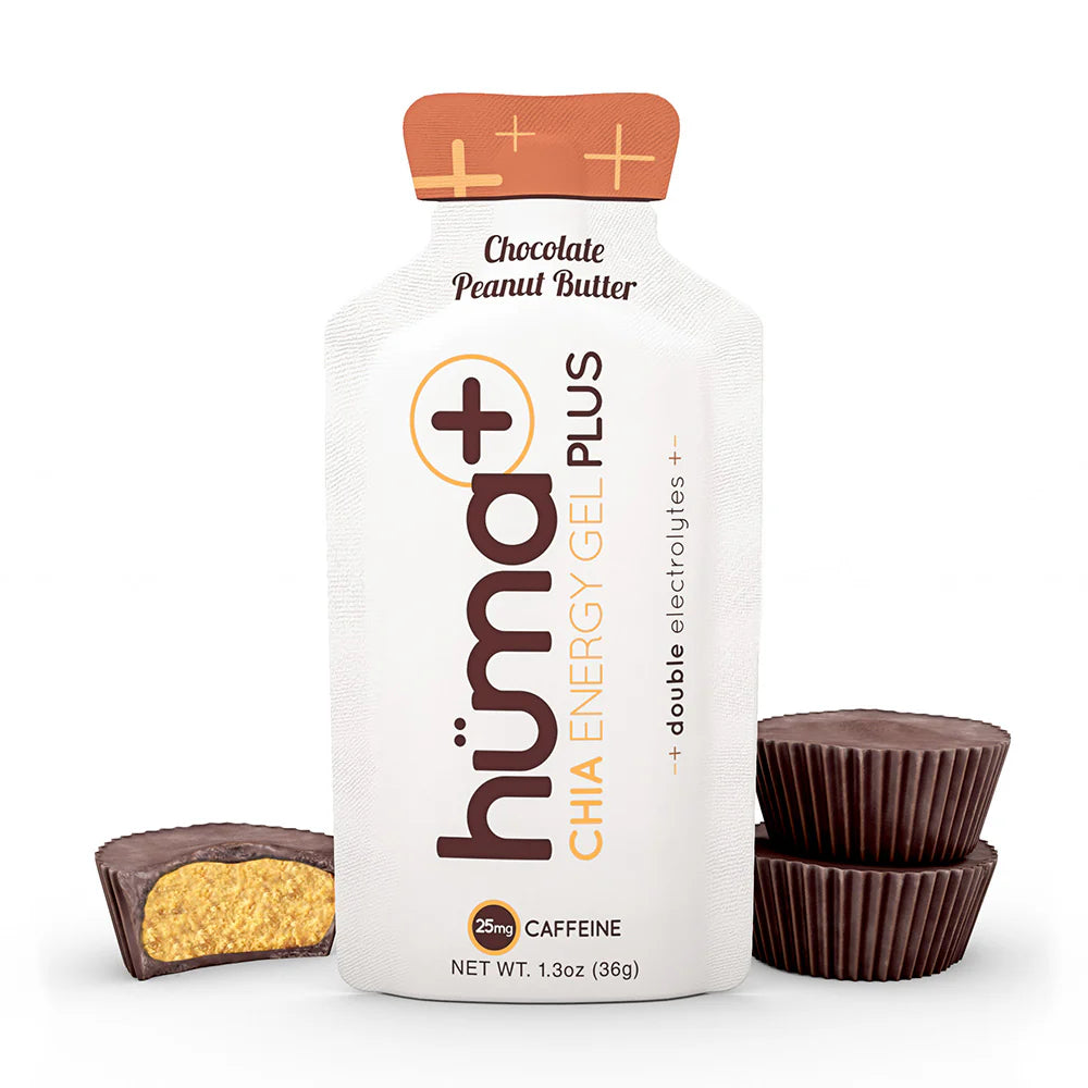 Hüma - Chocolate Peanut Butter Caffeinated Energy Gel Plus