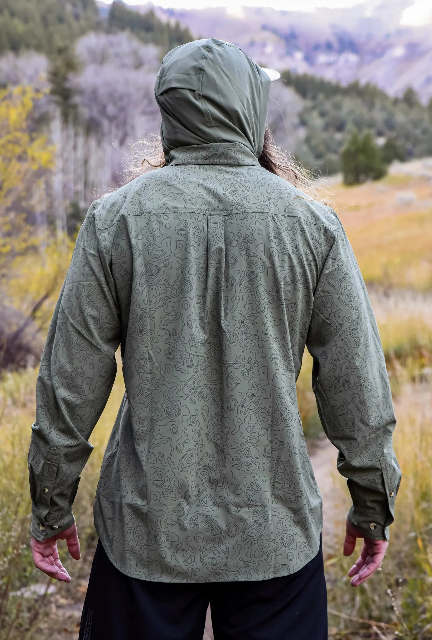Jolly Gear - Triple Crown Button Down Long Sleeve - Green Topo