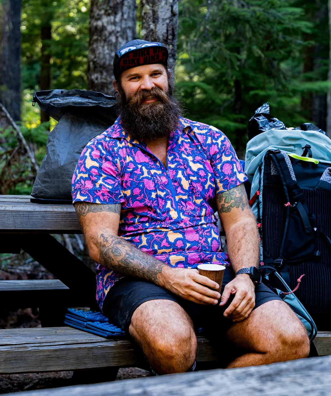 Jolly Gear - Triple Crown Half Zip Short Sleeve - Chromaflor Blue UL