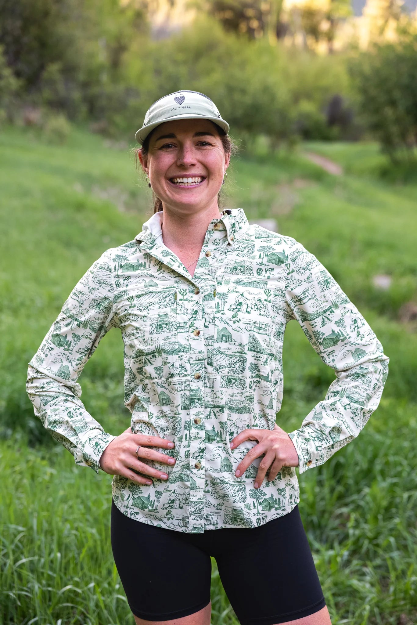 Jolly Gear - Triple Crown Button Down Long Sleeve  - Trail Madness