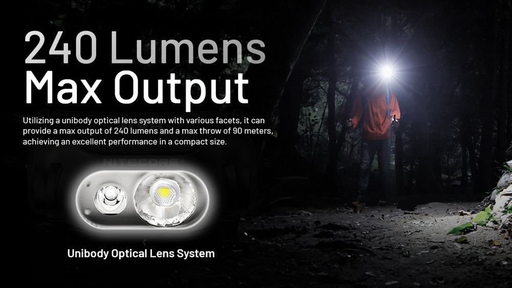 Nitecore -  HA11 240 Lumens Ultralight Headlamp