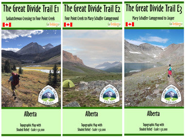 GoTrekkers - Great Divide Trail Official Map (Full Set)