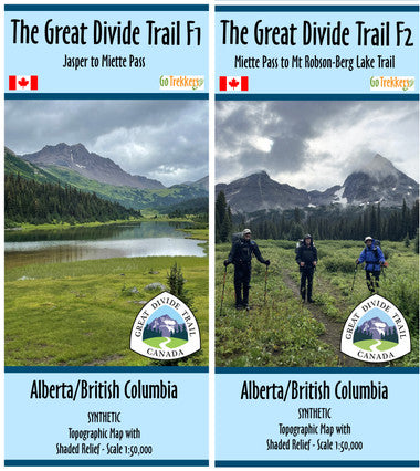 GoTrekkers - Great Divide Trail Official Map (Full Set)