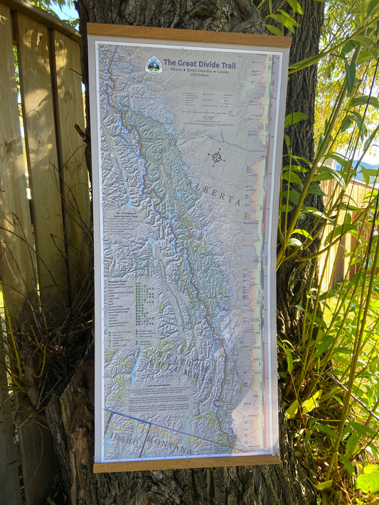 Great Divide Trail - Special Edition Great Divide Trail Wall Map PRESALE