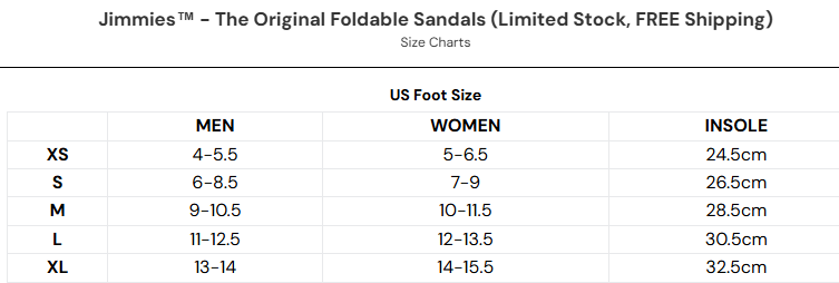 Jimmies™ - The Original Foldable Sandals