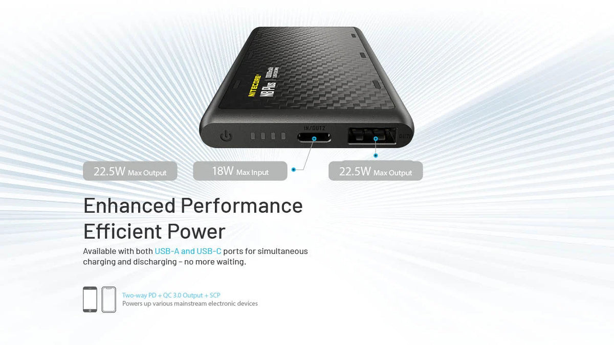 Nitecore - NB Plus 10,000mAh Lightweight Power Bank