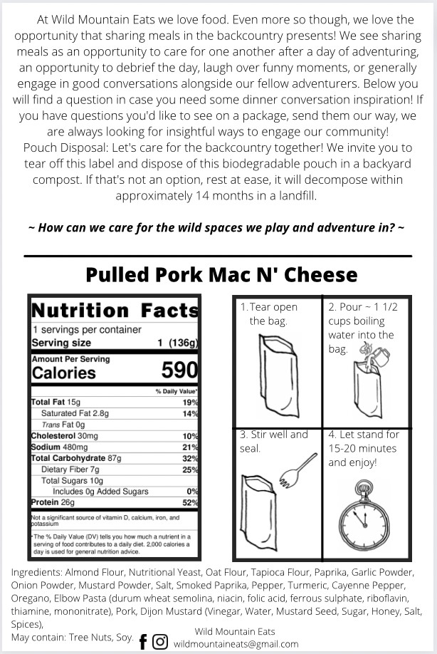 Wild Mountain Eats - Pulled Pork Mac N' Cheese