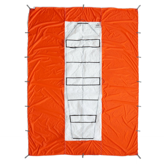 Hyperlite Mountain Gear -  6'8" x 9'  Lightweight Durlyte 10D Nylon Ski Rescue Tarp