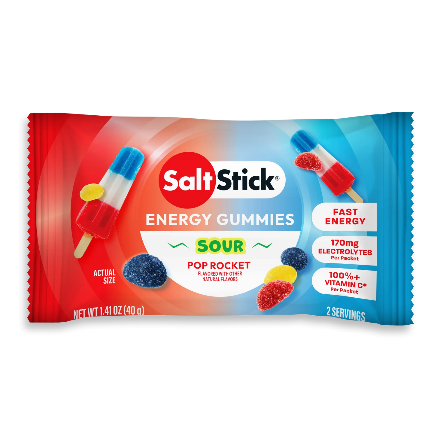 SaltStick - Sour Pop Rocket Energy Gummies