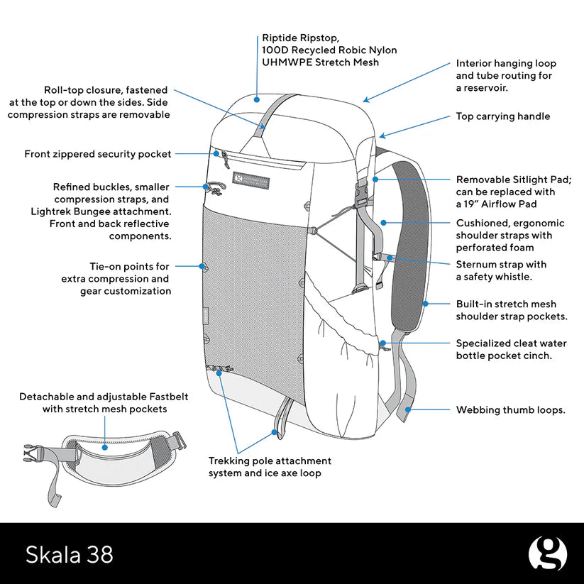 Gossamer Gear - Skala 38 Ultralight Backpack