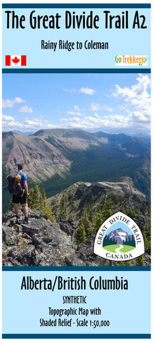 GoTrekkers - Great Divide Trail Official Map (Singles)