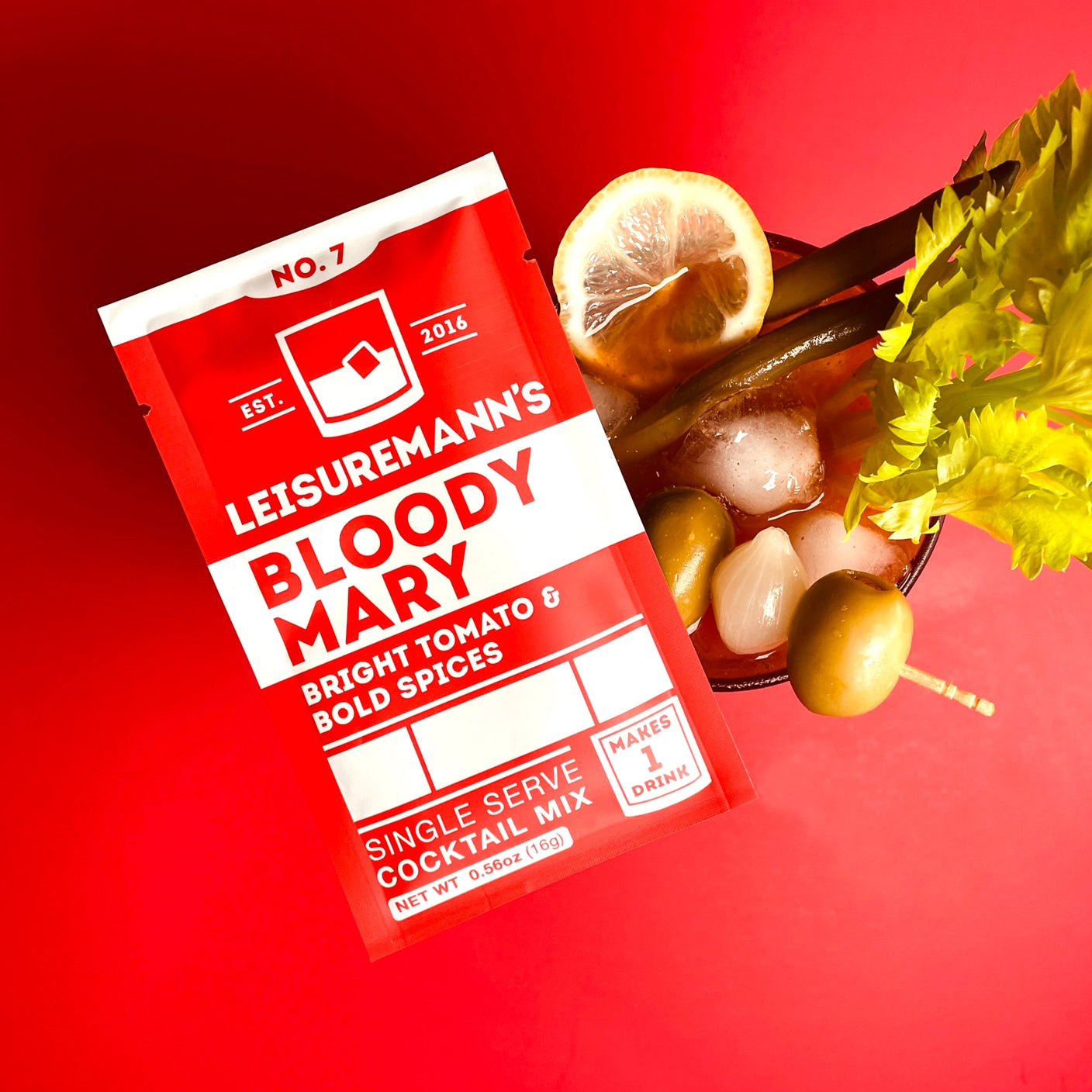 Leisuremann's - Bloody Mary Single Serve Cocktail Mixer