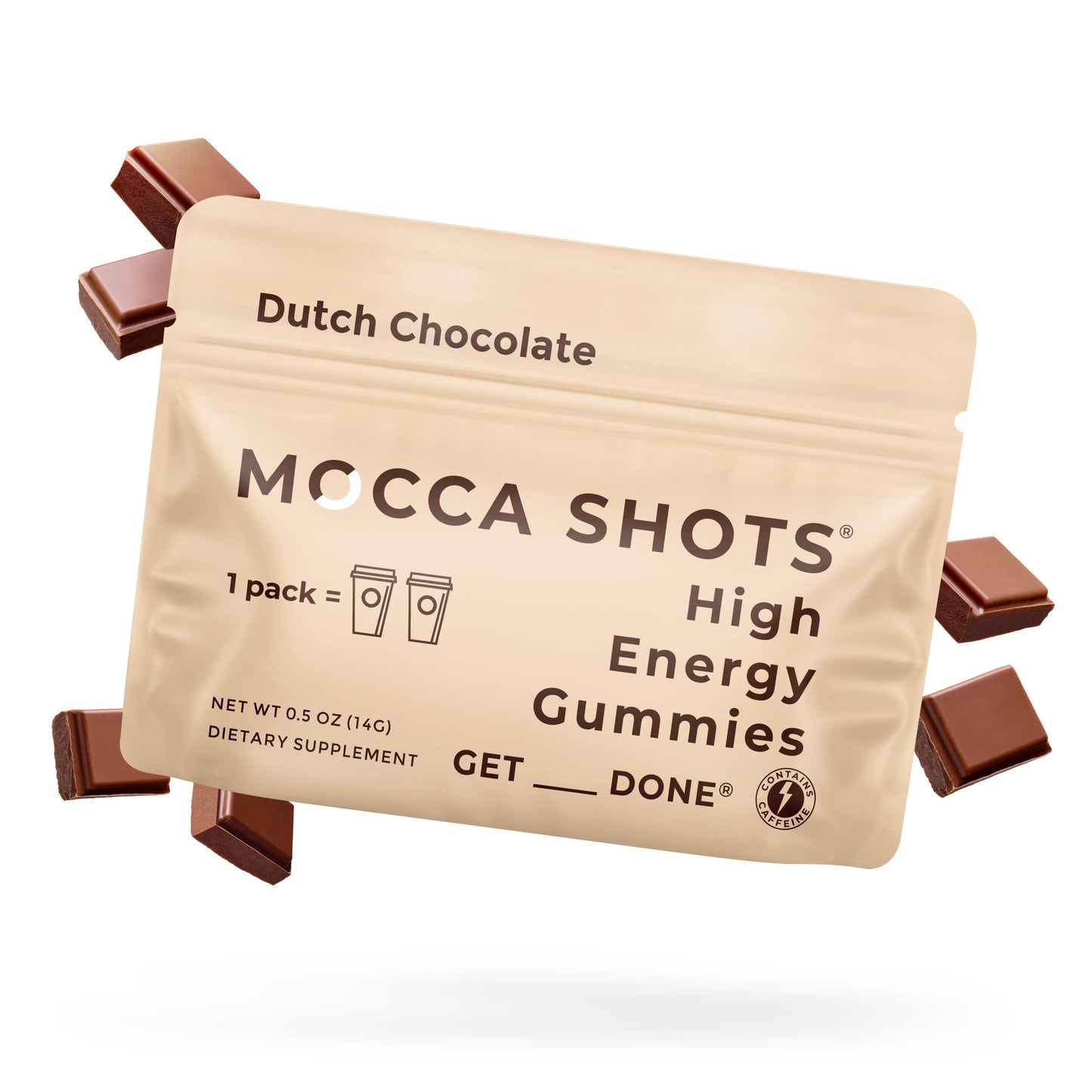 Seattle Gummy Company - Mocca Shots Dutch Chocolate Caffeine Gummy