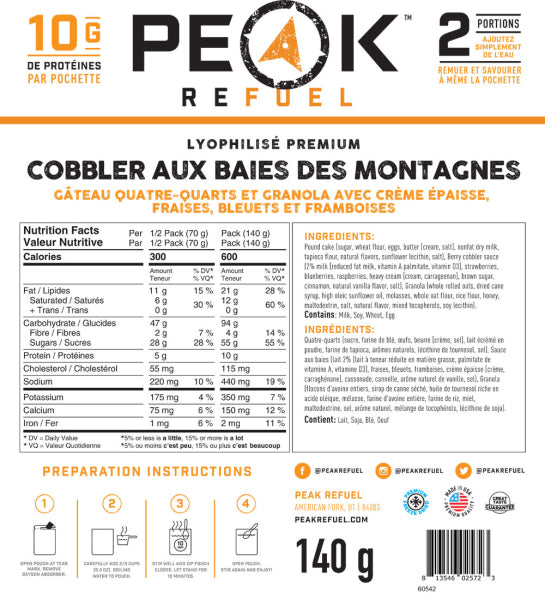 Peak Refuel - Mountain Berry Cobbler