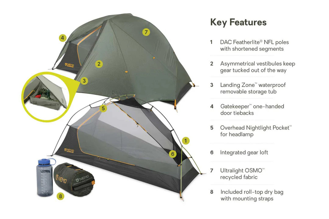 Nemo - Dragonfly Bikepacking OSMO 1P Tent