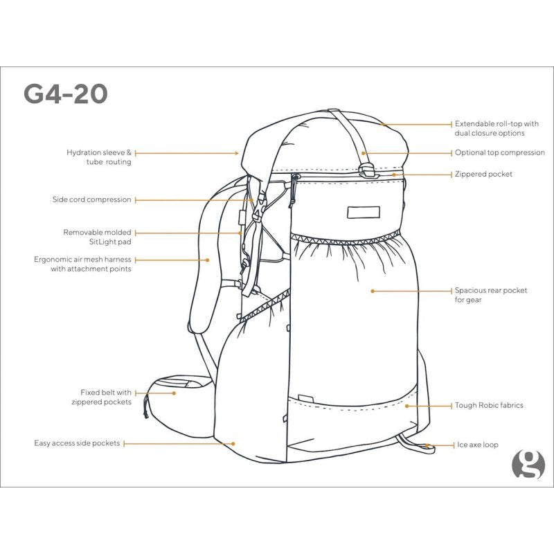 Gossamer - G4-20 Ultralight 42 Backpack (2023)