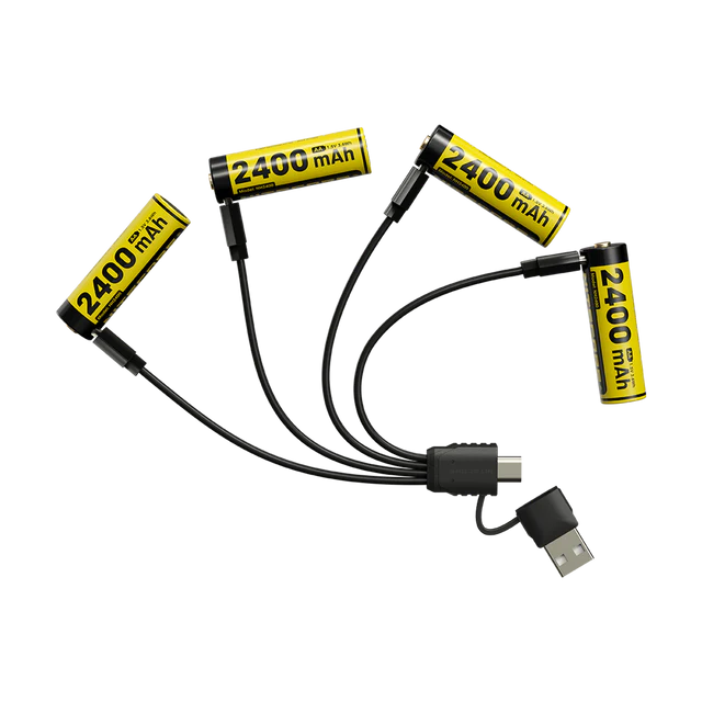 Nitecore - NH2400 Rechargeable AA Battery 4-Pack