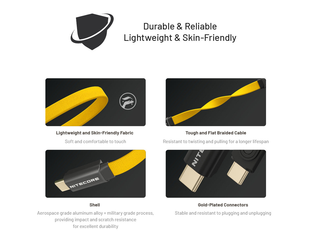 Nitecore NLink10 USB-C Ultralight Magnetic Fast Charging Cable