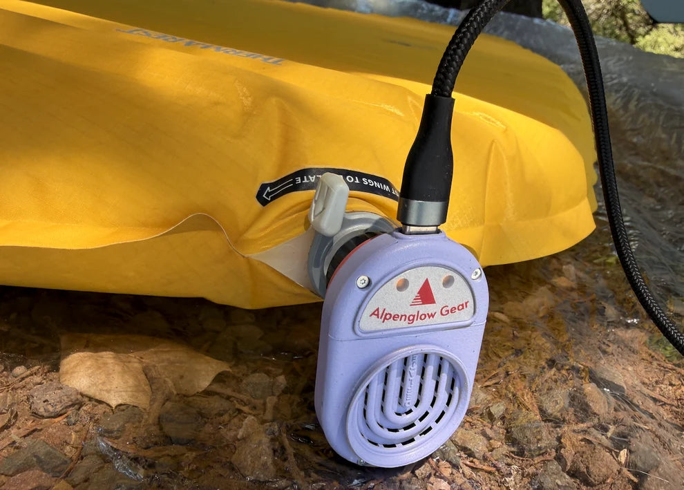 Alpenglow Gear - Alpenblow Lux Micro Inflator w/ Reading Lamps