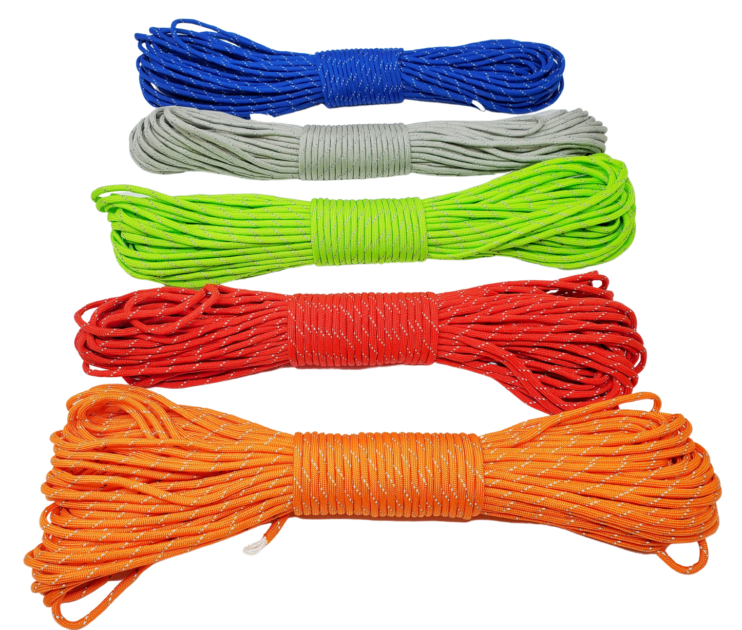 Polyester Paracord / Parachute Cord - 100ft - SAFETY YELLOW