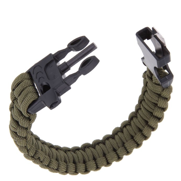 Micro Paracord Bracelet Navy Blue Survival Bracelet With Wood
