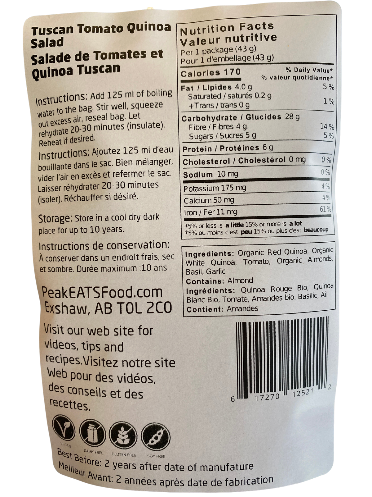 Peak Eats - Tuscan Tomato Quinoa Salad