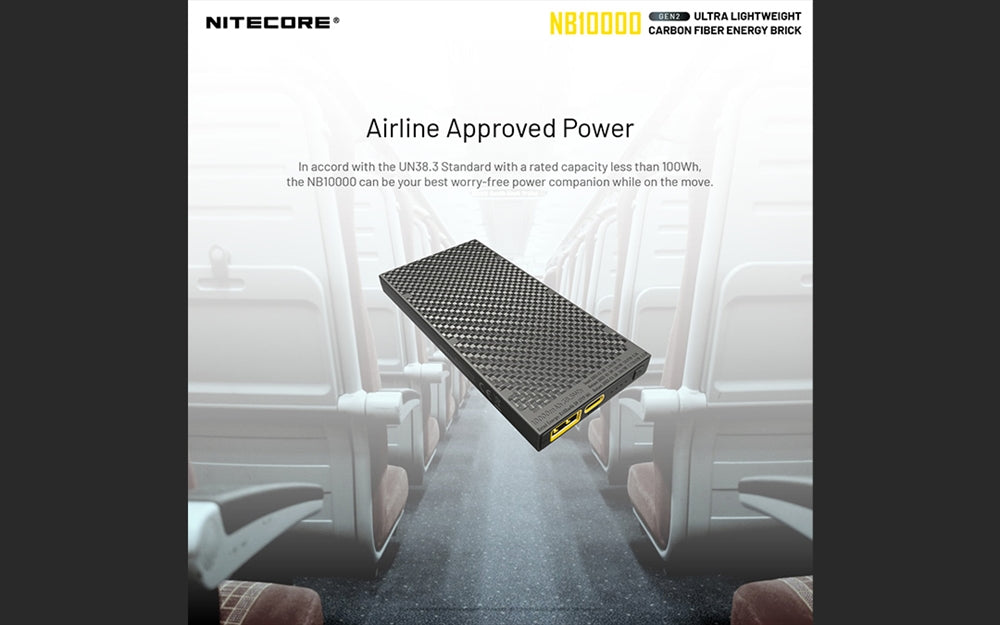 Nitecore - GEN2 NB10000mAh Dual-Output USB and USB-C Power Bank Battery Charger