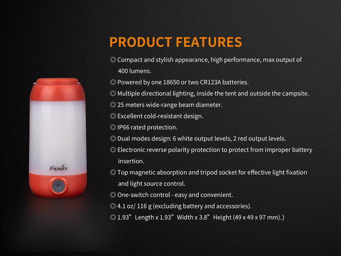 Fenix - CL26R High-Performance Rechargeable Lantern