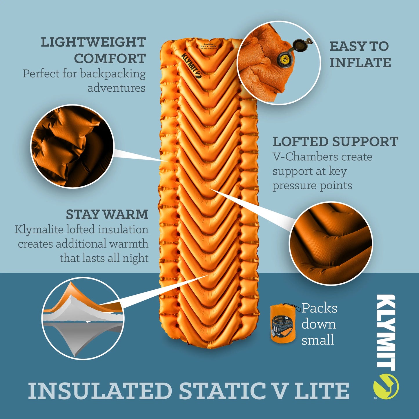 Klymit - Insulated Static V Lite Sleeping Pad