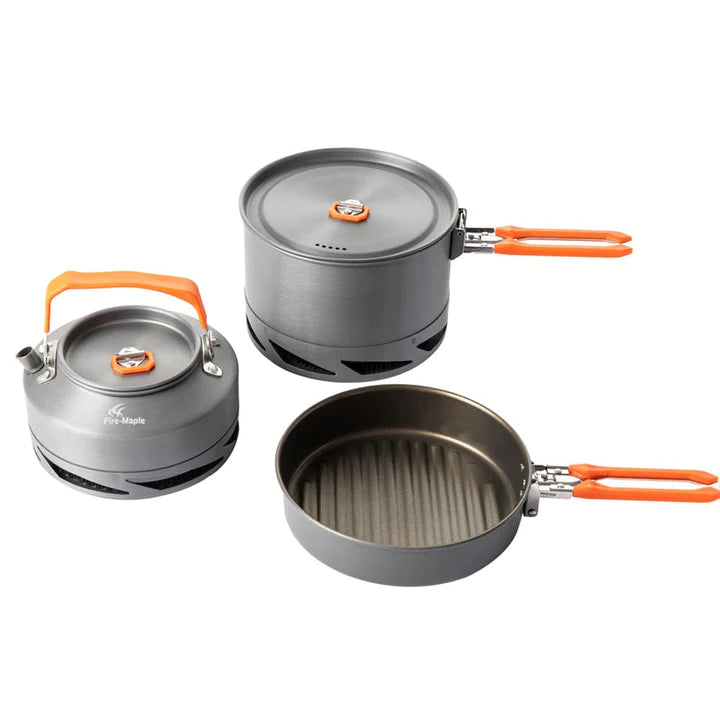 Fire Maple -  Family / Group Cook Set 1.5L Pot, Kettle and Frying Pan